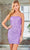 SCALA 60312 - Strapless Cocktail Dress Special Occasion Dress 000 / Lilac