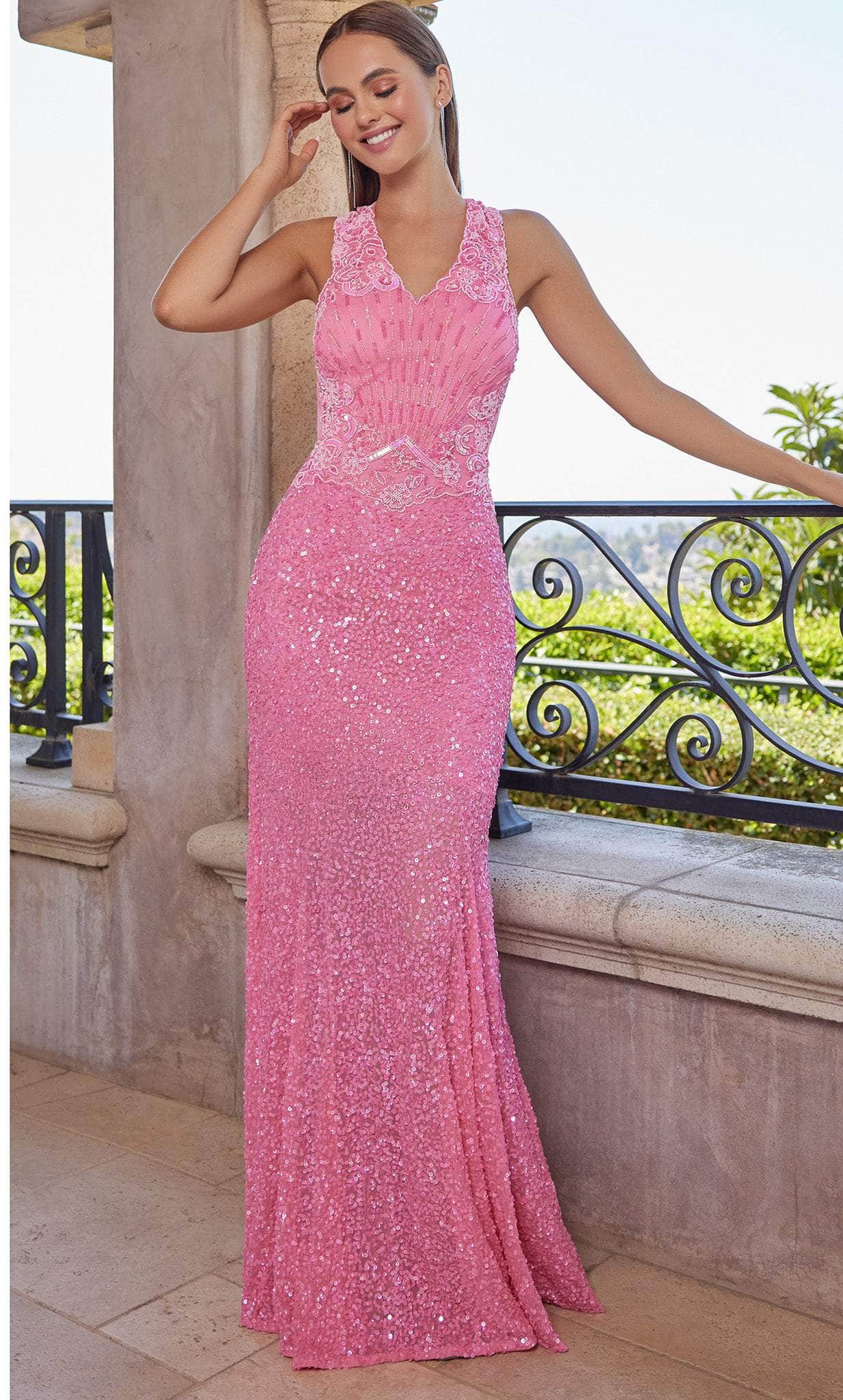 SCALA 60377 - Bare Back Sheath Eleganza Dress Couture Candy SCALA 60377 - Bare Back Sheath Eleganza Dress Couture Candy