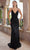 SCALA 60387 - Sequin Embellished Sleeveless Prom Dress Special Occasion Dress 000 / Black