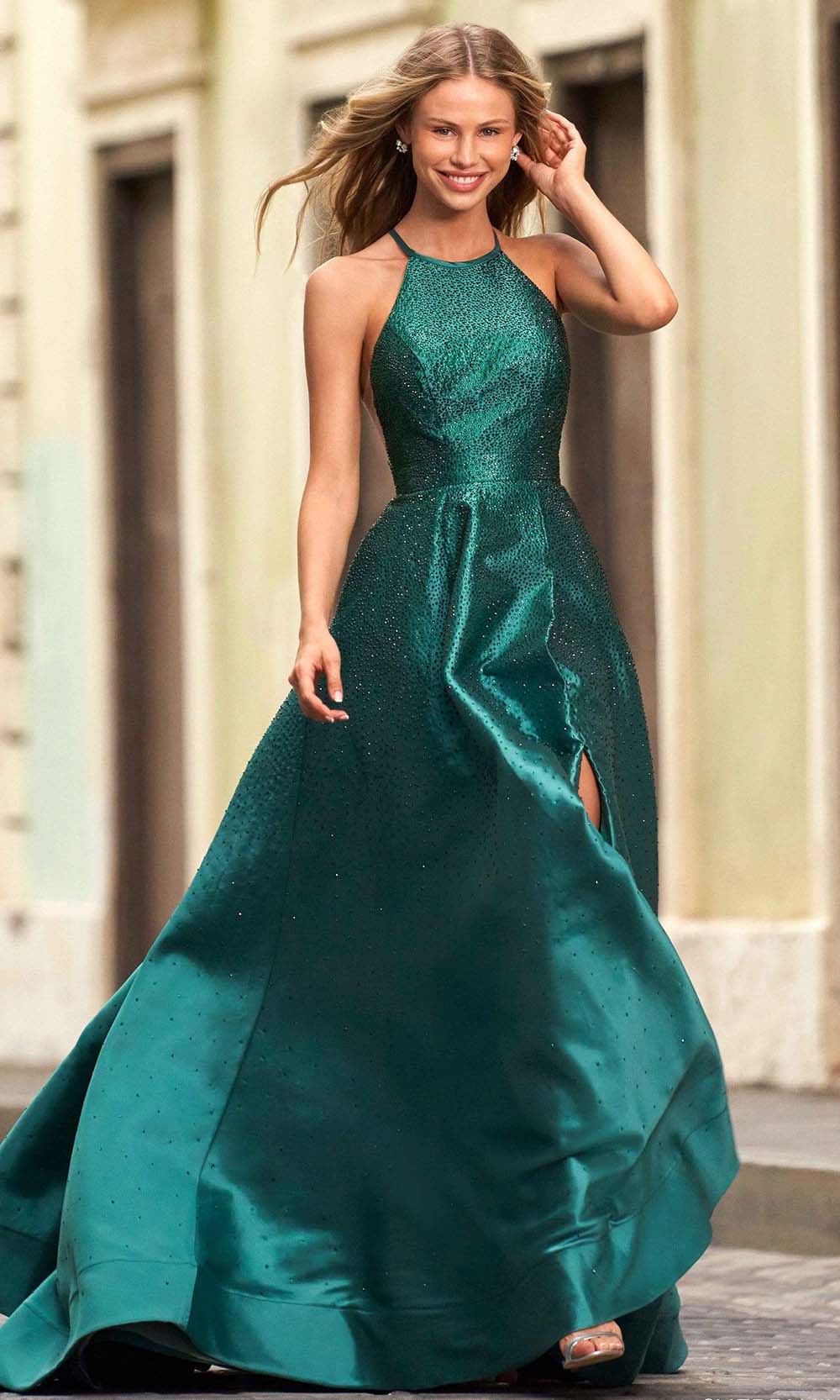 Sherri Hill - 54422 Jeweled High Halter Gown Sherri Hill - 54422 Jeweled High Halter Gown