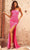 Sherri Hill - 54886 One Shoulder Cutout Gown Special Occasion Dress 00 / Neon Pink