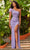 Sherri Hill - 54894 Feather Sleeve Beaded Gown Special Occasion Dress 00 / Lilac