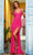 Sherri Hill - 55041 Beaded Lace Up Gown Special Occasion Dress 00 / Neon Pink