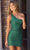 Sherri Hill 55199 - Embellished One-Sleeve Cocktail Dress Cocktail Dresses 000 / Emerald