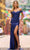 Sherri Hill 55339 - Off Shoulder Hot Fix Embellished Evening Gown Evening Dresses 000 / Navy