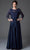 Soulmates 1601 - Beaded Embroidered Formal Evening Gown Mother of the Bride Dresses Navy / S