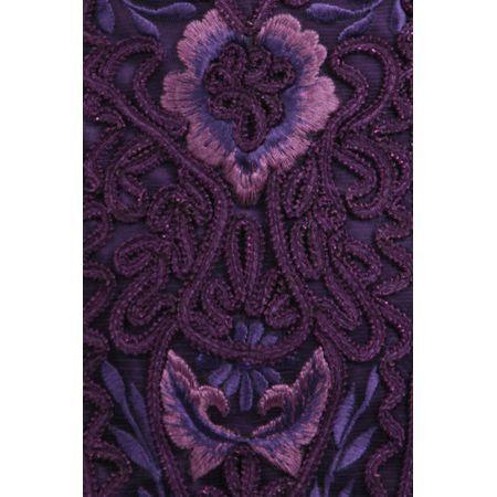 sue wong embroidered sheath dress Sue Wong - Embroidered Bateau Neck Sheath Dress N5167 2 / Flame*