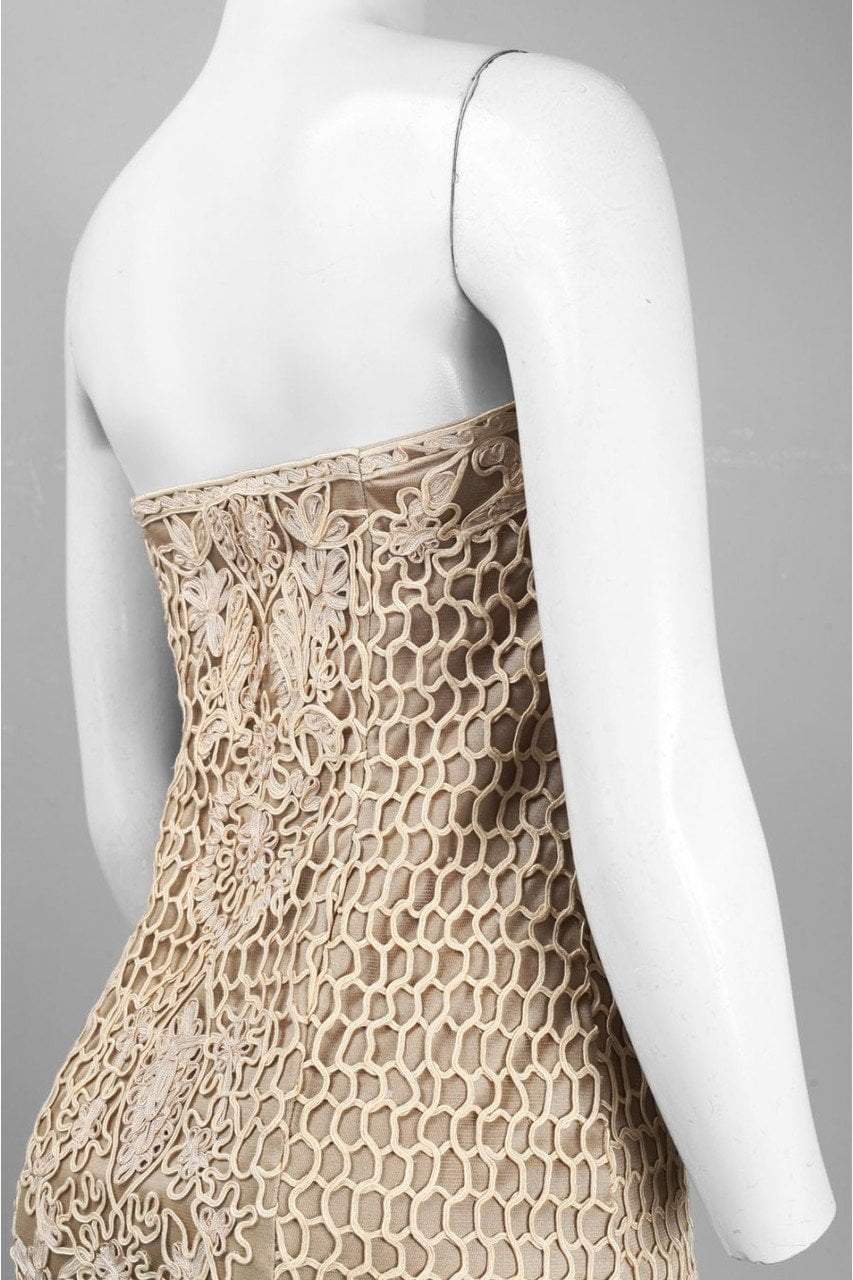 sue wong embroidered dress (S/M) 90s/Y2K Sue Wong Beaded Floral Applique Silk Midi Dress