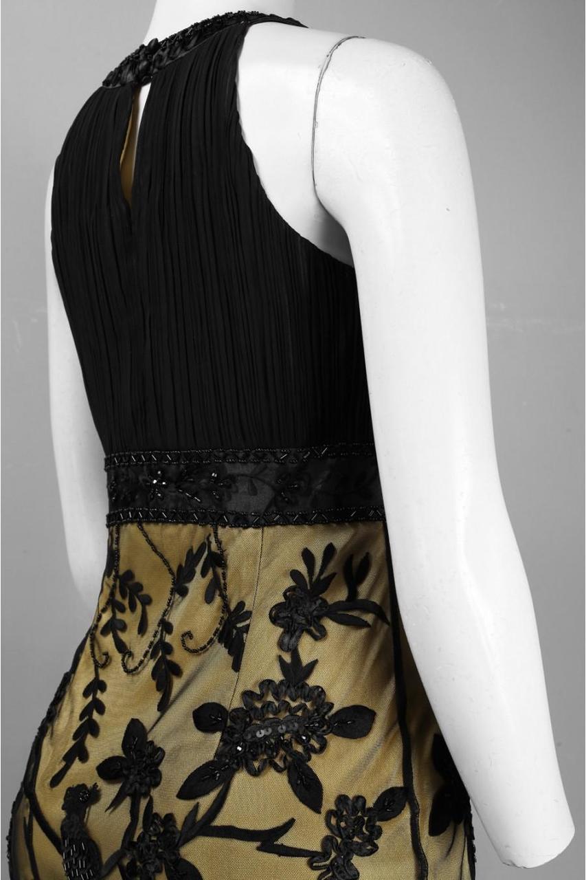 Sue Wong - Keyhole Lace Dress N4117 2 / Black Gold - Shop Sue Wong dresses on Couture Candy at CoutureCandy.com Sue Wong - Keyhole Lace Dress N4117 2 / Black Gold - Shop Sue Wong dresses on Couture Candy at CoutureCandy.com