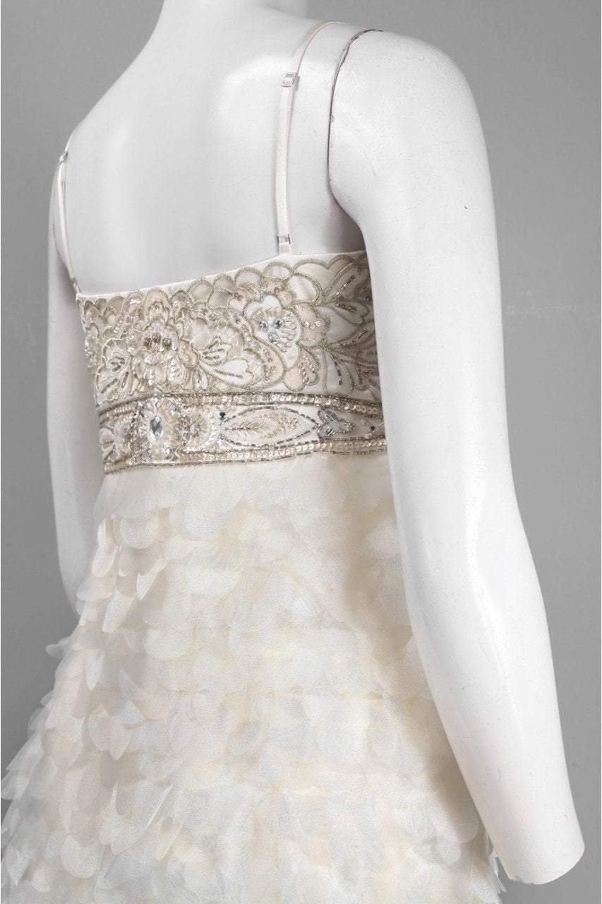 Sue Wong - N1170 Beaded Sheer Petal Sheath Cocktail Dress Sue Wong - N1170 Beaded Sheer Petal Sheath Cocktail Dress