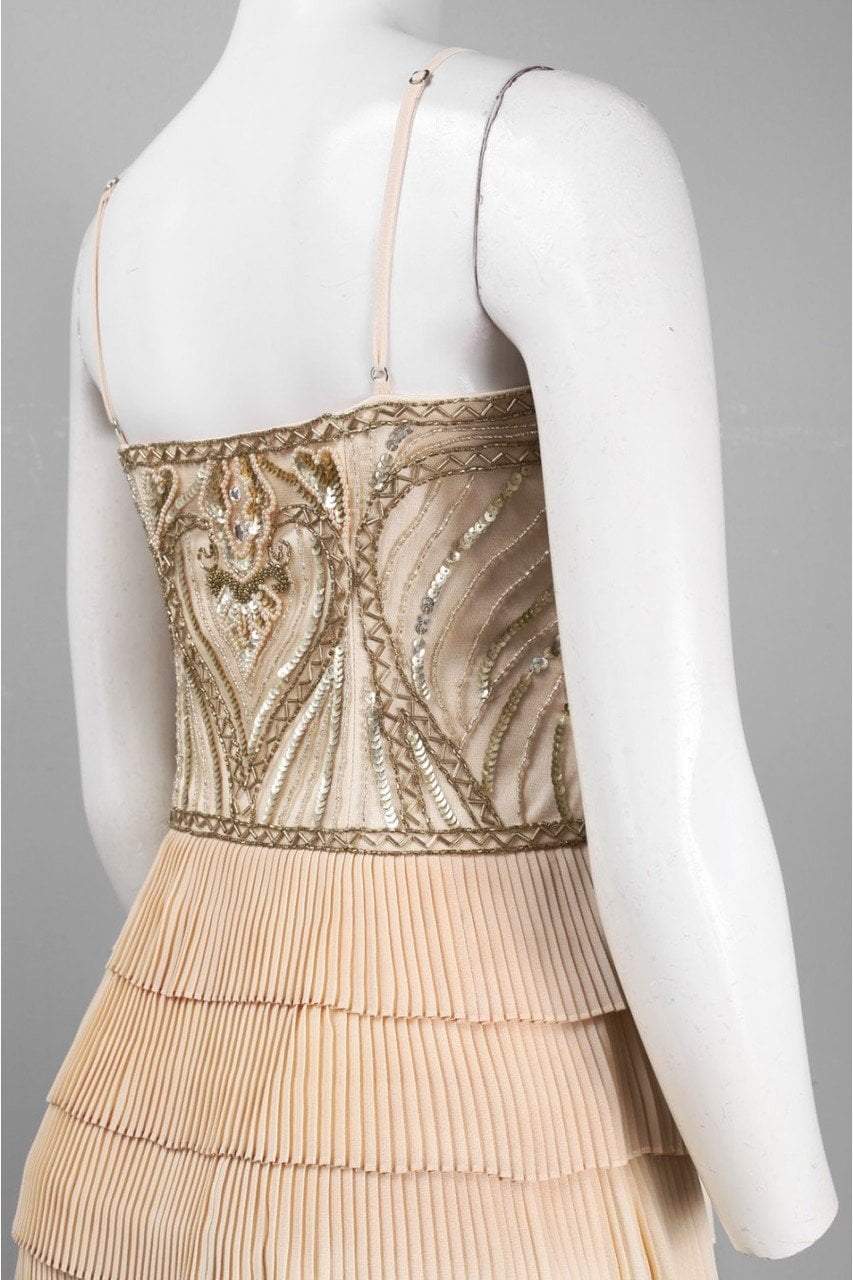 Sue Wong - N4100 Sleeveless Tiered Ruffle Cocktail Dress 0 / Champagne - Shop Sue Wong dresses on Couture Candy at CoutureCandy.com Sue Wong - N4100 Sleeveless Tiered Ruffle Cocktail Dress 0 / Champagne - Shop Sue Wong dresses on Couture Candy at CoutureCandy.com