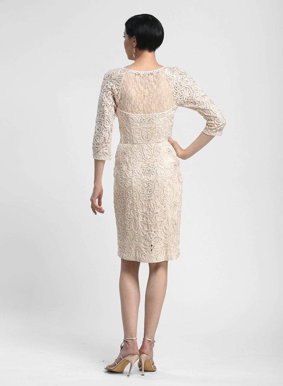 Sue Wong - N4118 Bateau Neck Embellished Lace Cocktail Dress 0 / Blush - Shop Sue Wong dresses on Couture Candy at CoutureCandy.com Sue Wong - N4118 Bateau Neck Embellished Lace Cocktail Dress 0 / Blush - Shop Sue Wong dresses on Couture Candy at CoutureCandy.com