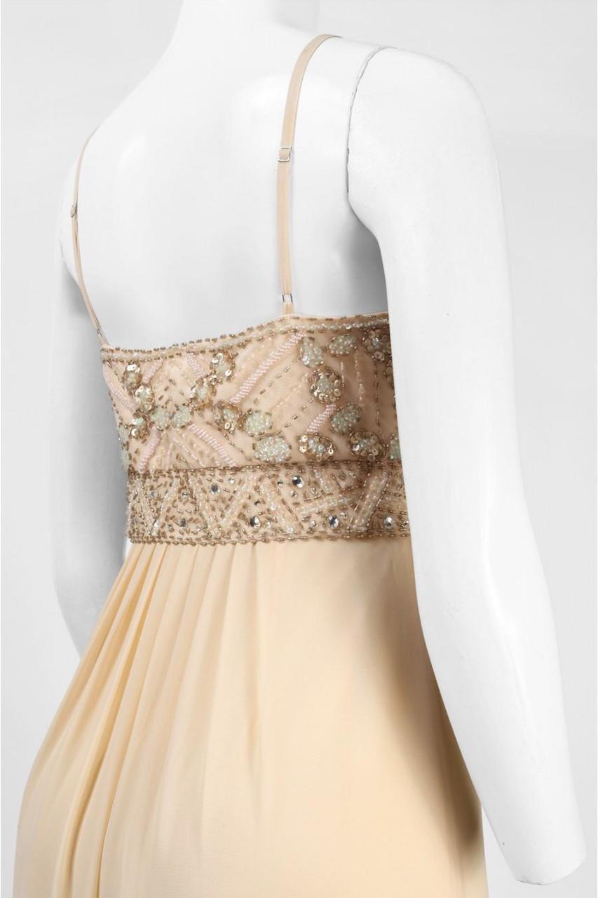 Sue Wong - Sequined Bodice Empire Chiffon Dress N5100 6 / Champagne - Shop Sue Wong dresses on Couture Candy at CoutureCandy.com Sue Wong - Sequined Bodice Empire Chiffon Dress N5100 6 / Champagne - Shop Sue Wong dresses on Couture Candy at CoutureCandy.com