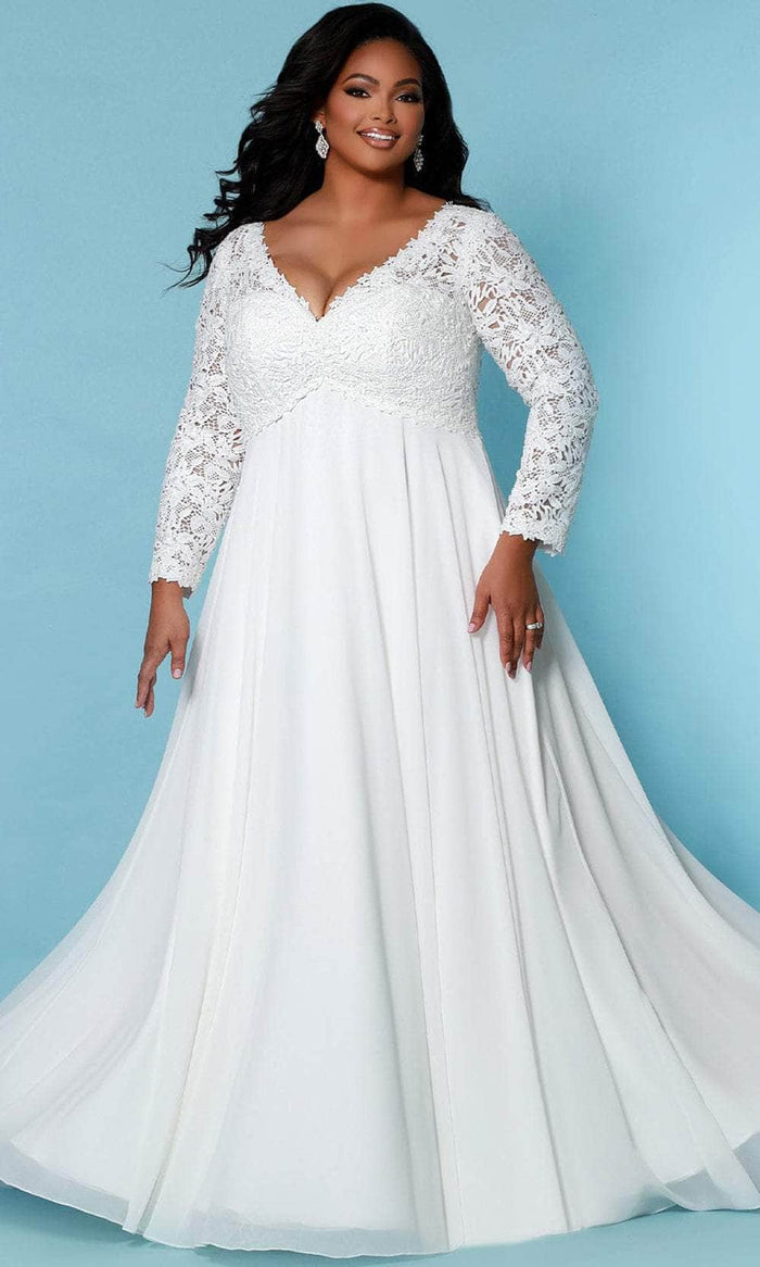 Sydney's Closet Bridal - SC5276 Lace Empire Bridal Gown Bridal Dresses 14 / Ivory