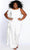 Sydney's Closet - CE2014 Sleeveless Side Frill Ruffle Blouson Jumpsuit Jumpsuits 14 / Ivory