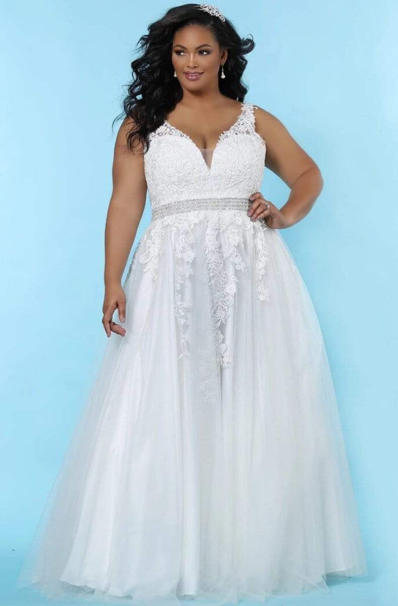 Sydney's Closet - SC5230 Floral Embroidered A-Line Gown Couture Candy Sydney's Closet - SC5230 Floral Embroidered A-Line Gown Couture Candy