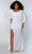 Sydney's Closet - SC7320 Scoop Sequin Evening Dress Mother of the Bride Dresses 14 / Pearlescent