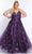 Sydney's Closet - SC7326 V-Neck Glitter Prom Gown Prom Dresses 14 / Plum