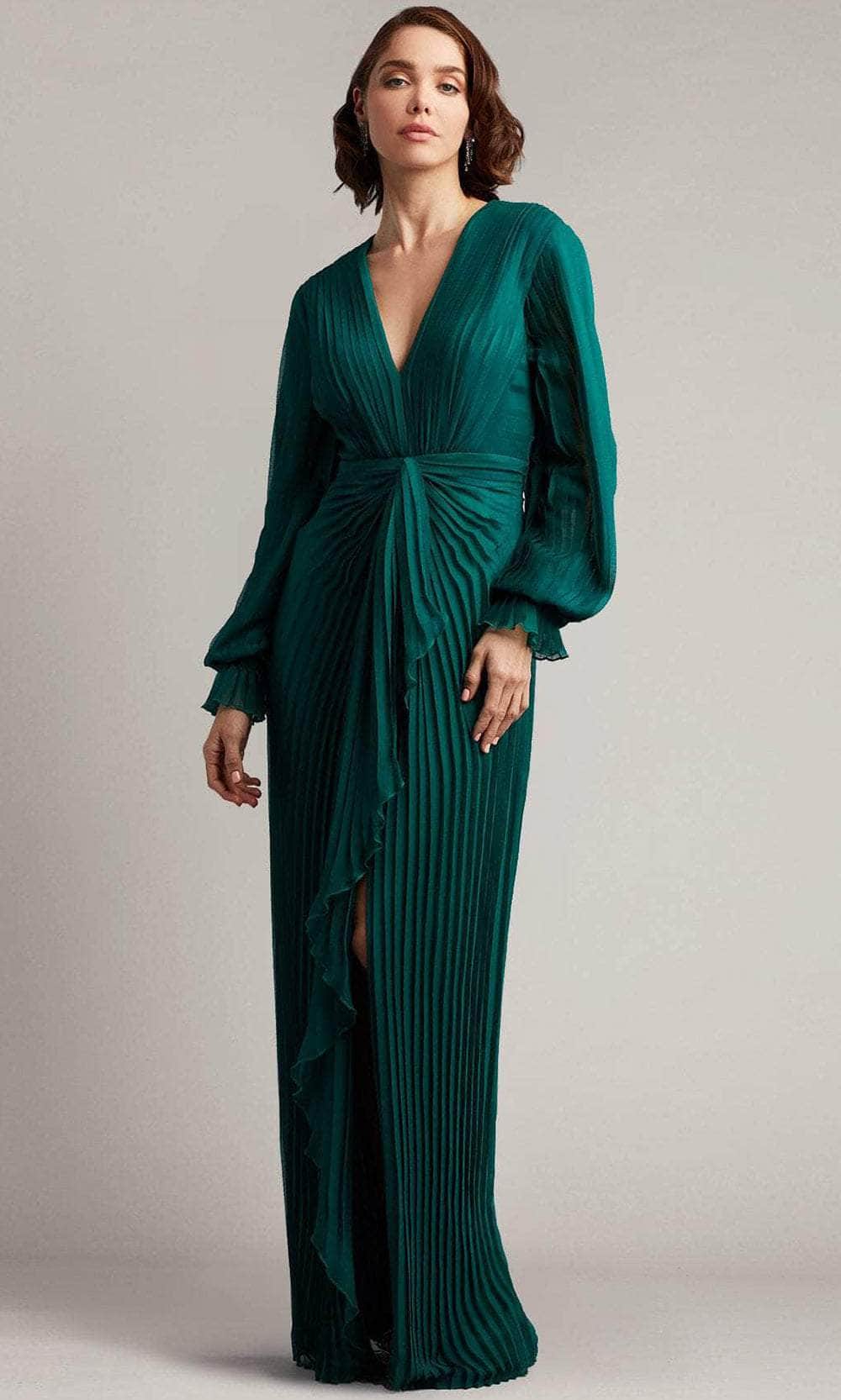 Green Tadashi Collection Dress Tadashi Shoji CDV24342L Long Tulle