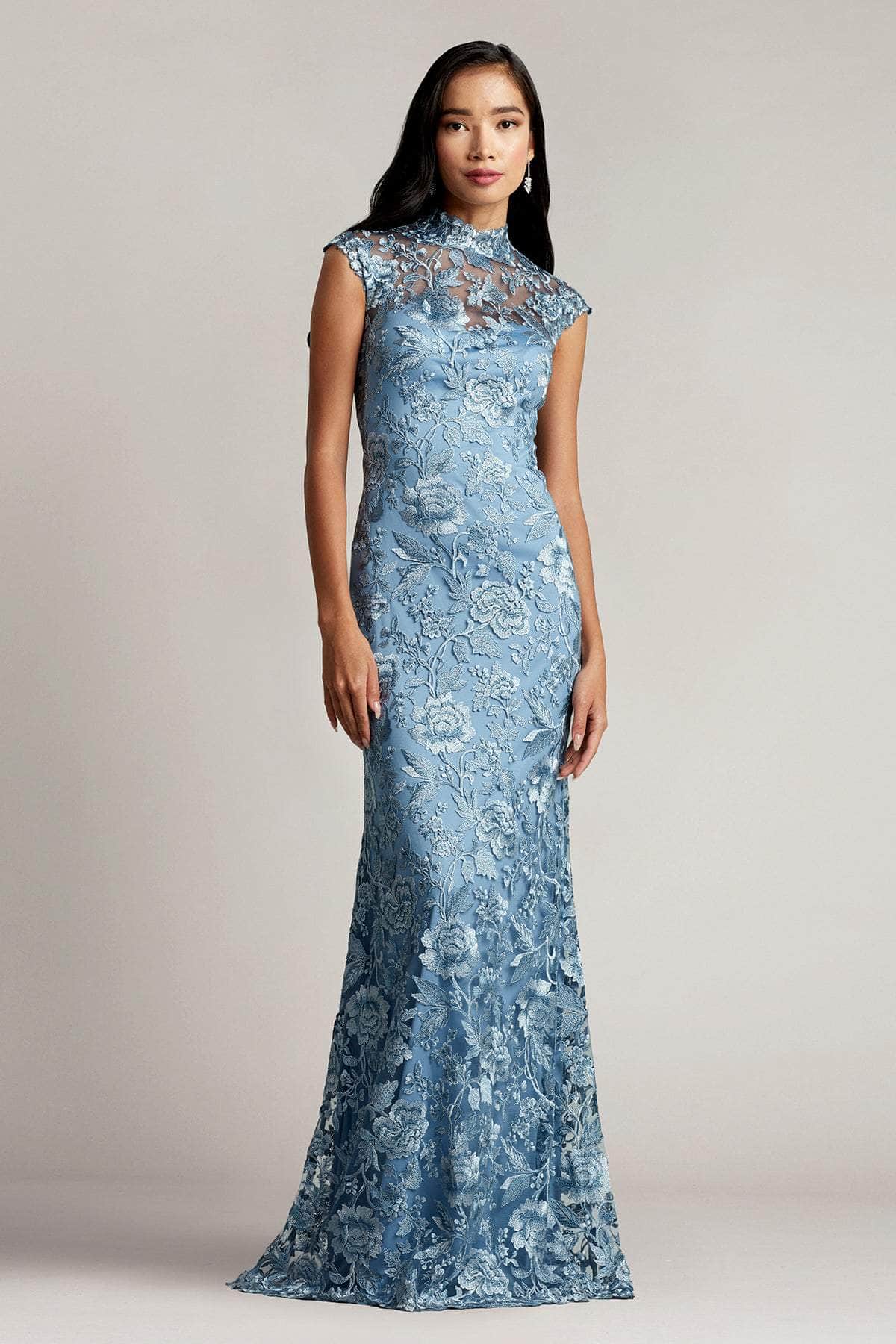 Tadashi Shoji BRX20623L - High Neck Laced Dress Couture Candy Tadashi Shoji BRX20623L - High Neck Laced Dress Couture Candy