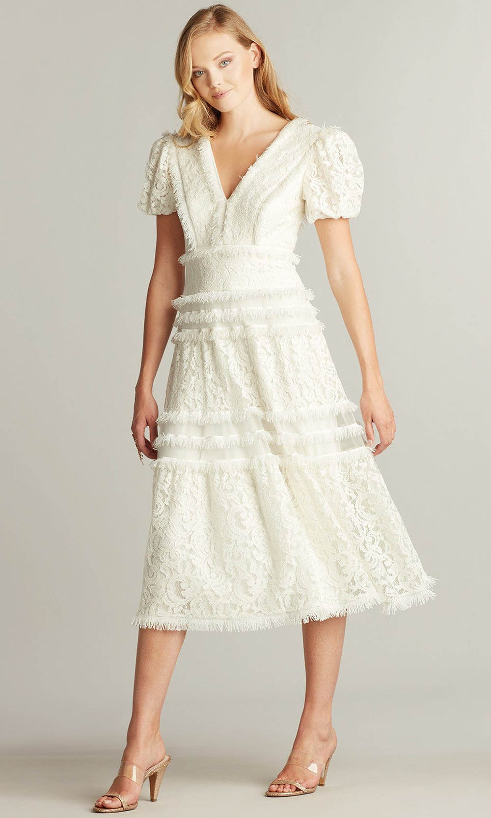 Tadashi Shoji BTR22113MD - Paik Lace Midi Dress Tadashi Shoji BTR22113MD - Paik Lace Midi Dress