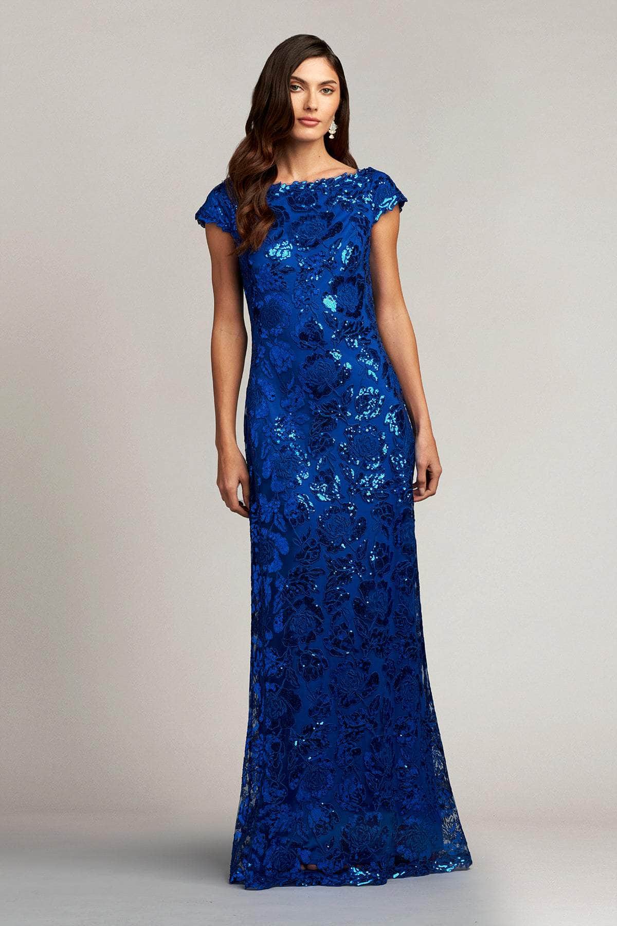 Tadashi Shoji CAI90602L - Formal Sequined Evening Gown Tadashi Shoji CAI90602L - Formal Sequined Evening Gown