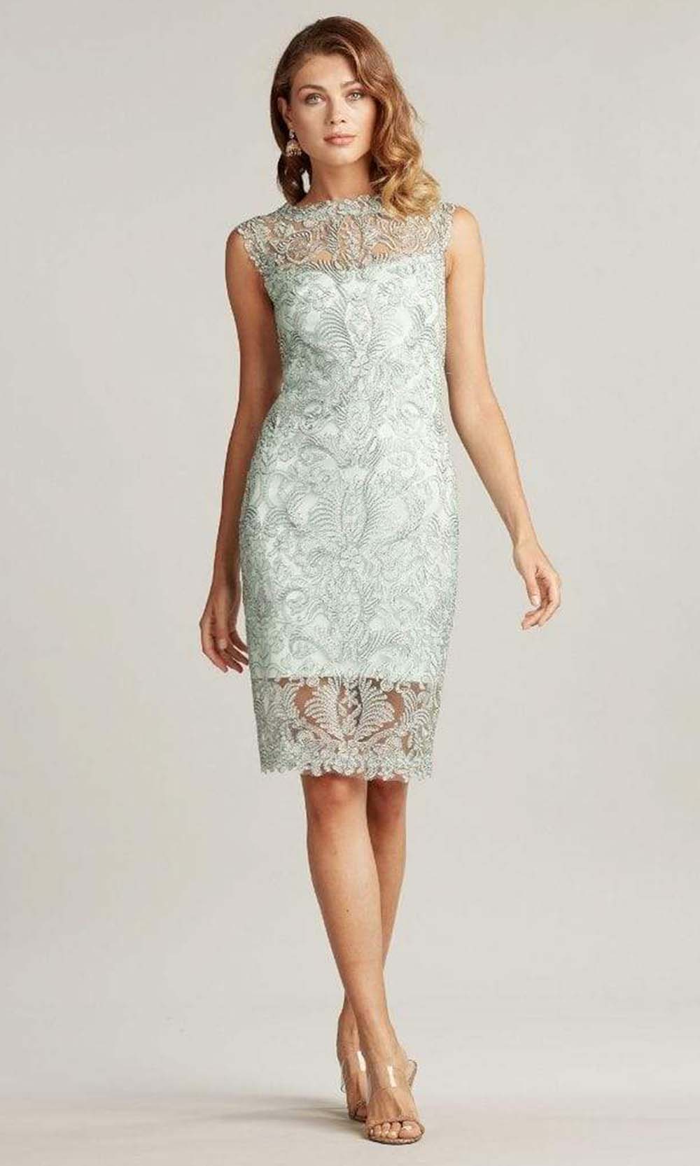 tadashi shoji corded lace dress Tadashi Shoji Hoyt Lotus Embroidered Tulle Gown