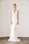 Tadashi Shoji - Fully Lace V-neck Sheath Dress Wedding Dresses