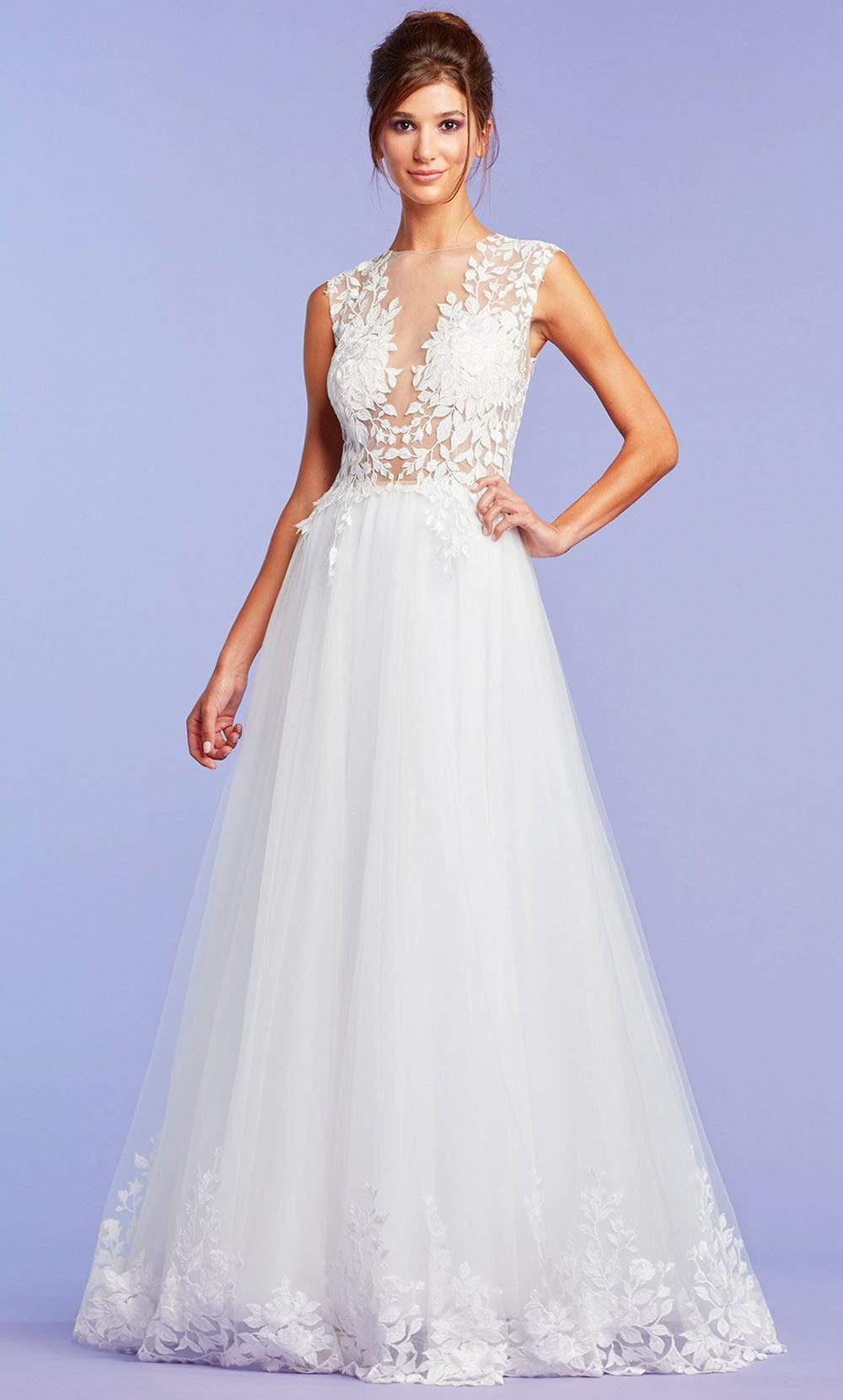 Tadashi Shoji Women's Hastings Illusion Gown - Ivory Tadashi Shoji Women's Hastings Illusion Gown - Ivory