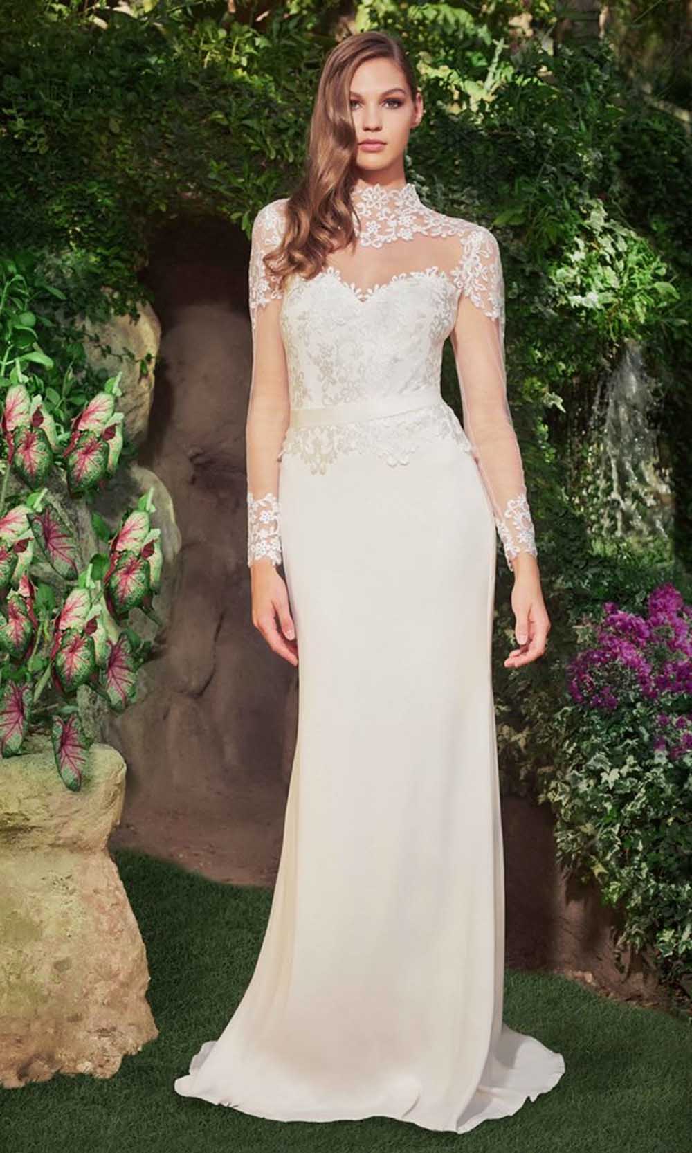 Lace Gown Tadashi Shoji Wedding Dress Sale Tadashi Shoji High Neck