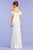 Tadashi Shoji - Scalloped Off Shoulder Long Gown Wedding Dresses