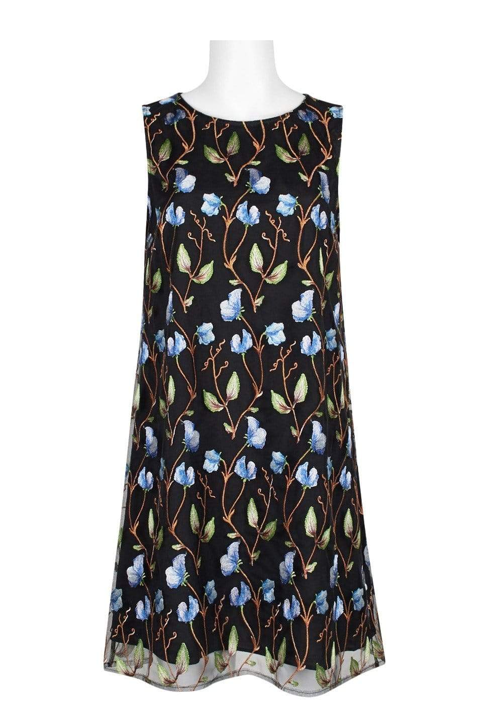 Tahari ASL - TLMU9WD703 Embroidered Bateau A-line Cocktail Dress Couture Candy Tahari ASL - TLMU9WD703 Embroidered Bateau A-line Cocktail Dress Couture Candy