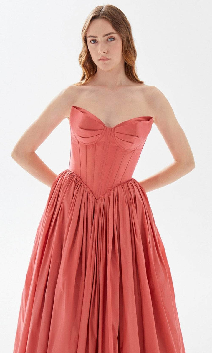 Tarik Ediz 52069 Bustier ALine Prom Dress Couture Candy
