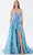 Tarik Ediz 52113 - Sweetheart Floral Prom Dress Prom Dresses 00 / Blue