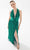 Tarik Ediz 98209 - Halter V Neck A-line Ruched Dress Prom Dresses