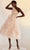 Tarik Ediz 98266 - Ruffled Tea-Length Evening Dress Prom Dresses