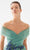 Tarik Ediz 98293 - Off Shoulder Tulle Tea-Length Dress Prom Dresses