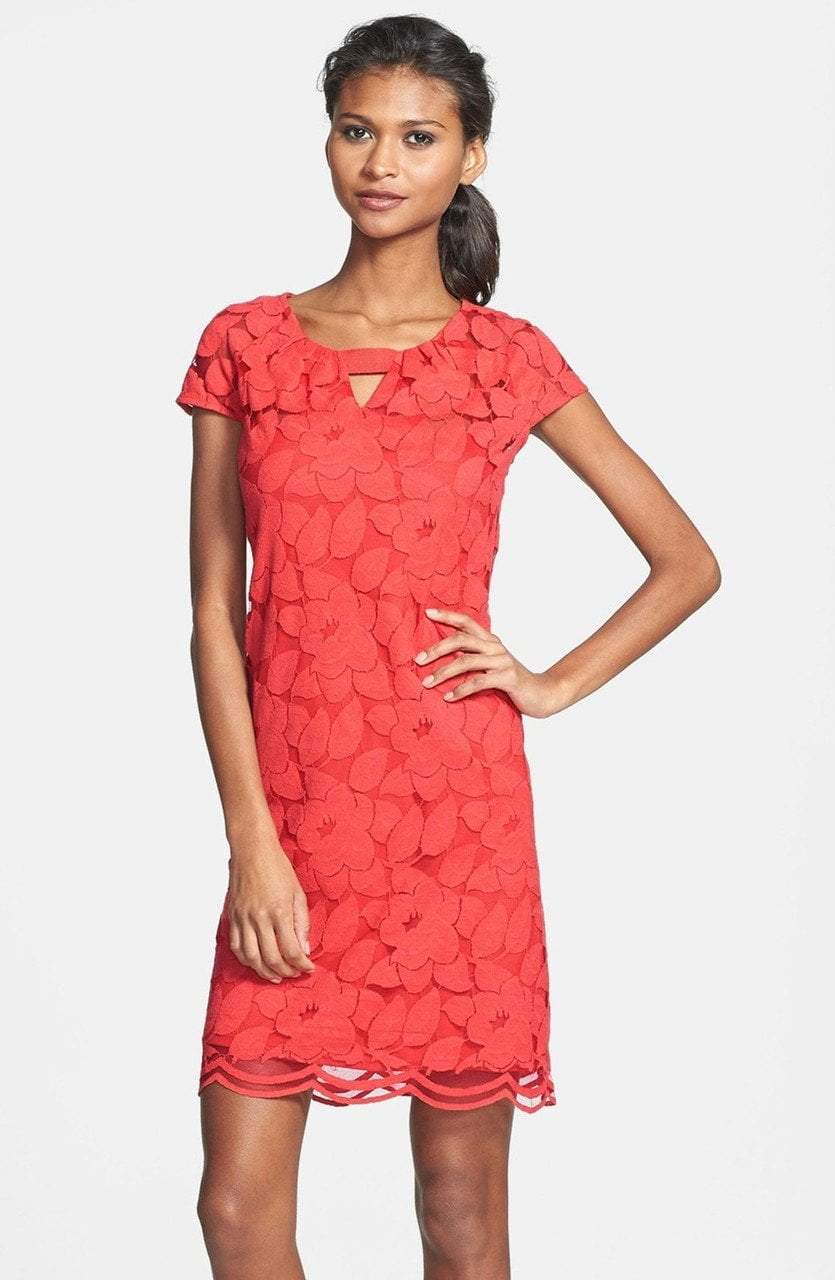 Taylor - 5448M Floral Lace Cutout Dress Couture Candy Taylor - 5448M Floral Lace Cutout Dress Couture Candy