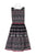 Taylor - 9722M Sleeveless Piped Multi-Print A-Line Dress Special Occasion Dress