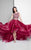 Terani Couture - 1711P2692 Two Piece Embellished High Low A-line Dress Special Occasion Dress 0 / Red Nude