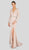 Terani Couture - 1911E9116 Long Sleeve High Slit Long Formal Dress Special Occasion Dress 0 / Toast