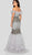 Terani Couture - 1911GL9512 Feather-Fringed Bejeweled Mermaid Gown Mother of the Bride Dresses