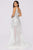 Terani Couture - 1913P8312 Embellished Deep V-neck High Low Dress