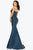 Terani Couture - 2011E2103 Asymmetrical Ruffle Mermaid Dress Evening Dresses