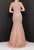 Terani Couture - 2012P1285 Beaded Stripe Motif Mermaid Gown Prom Dresses