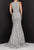 Terani Couture - 2012P1285 Beaded Stripe Motif Mermaid Gown Prom Dresses
