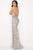 Terani Couture - 2012P1463 Bedazzled Deep Halter V-neck Sheath Dress Prom Dresses