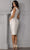 Terani Couture - 2021C2610 V-Neck Peplum Short Dress Special Occasion Dress
