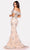 Terani Couture 231GL0416 - Notch Neckline Floral Mermaid Gown Pageant Dresses