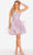 Terani Couture 231P0590 - Strapless Tulle A-Line Cocktail Dress Special Occasion Dress 00 / Lavender